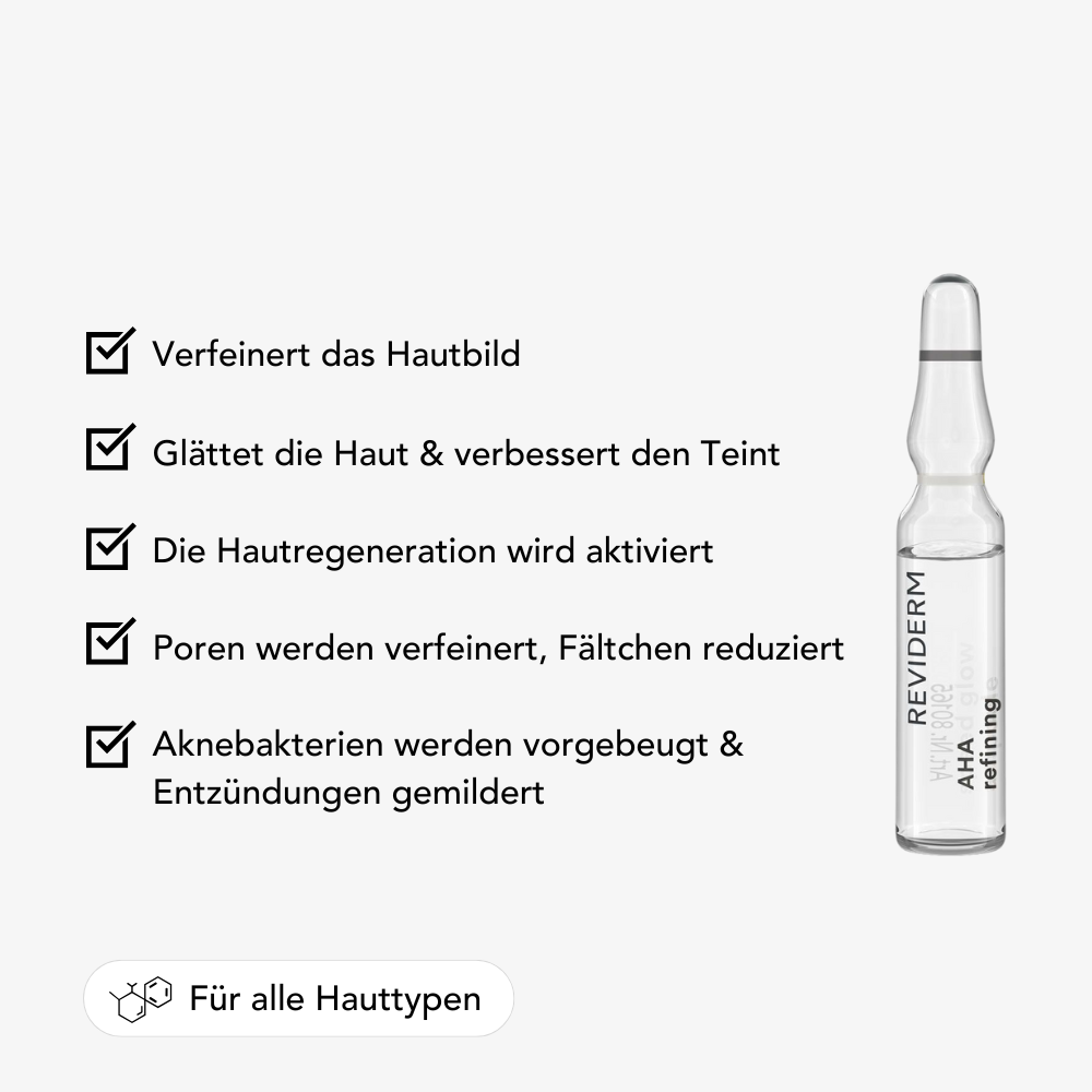 AHA refining ampoule